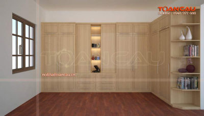 Mẫu tủ quần áo gỗ tự nhiên 5 cánh  - TC1232