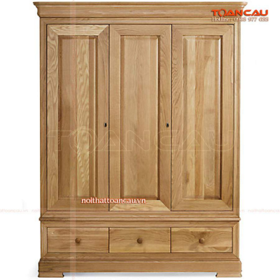 Tủ quần áo 3 buồng gỗ xoan đào  - TC1205