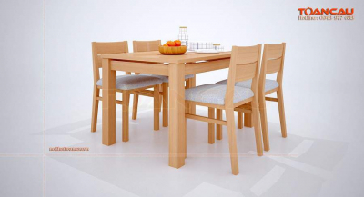 Bàn ăn gỗ sồi nga 4 ghế - TC834