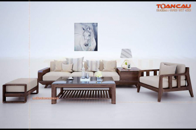 Bàn ghế gỗ óc chó cho nhà nhỏ - TC161