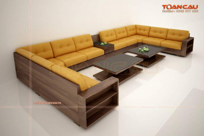 Bàn ghế gỗ hình chữ U