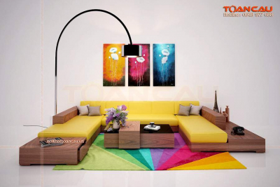 Bàn ghế phòng khách chữ U kiểu hiện đại – TC164
