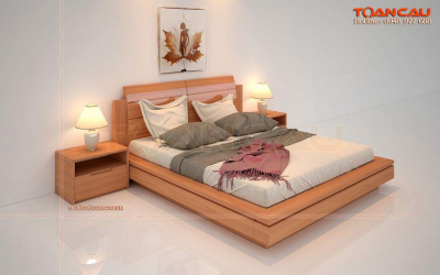 Giường gỗ xoan đào 1m8 giá rẻ – TC1108A