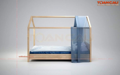 Giường ngủ đơn cho bé trai giá rẻ  -TC1112B