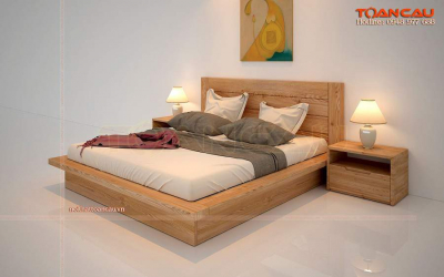 Mẫu giường ngủ gỗ hương đẹp – TC1102A