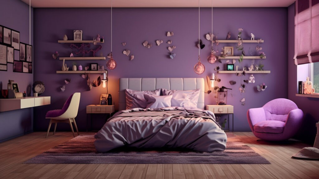40+ Mẫu thiết kế phòng ngủ màu tím quyến rũ đầy bí ẩn mê hoặc