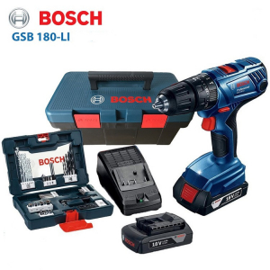 Máy khoan vặn vít dùng pin BOSCH GSB 180-LI Set 41 PK (18V*2. 1.5AH)/06019F83K2