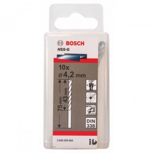 Mũi khoan HSS BOSCH - 4.2MM (10 mũi) - 2608595060