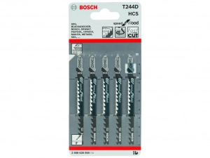 Lưỡi cưa lọng gỗ BOSCH - T244D - (bộ 5 lưỡi) - 2608630058
