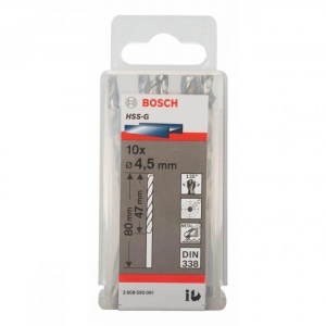 Mũi khoan HSS BOSCH - 4.5MM (10 mũi) - 2608595061