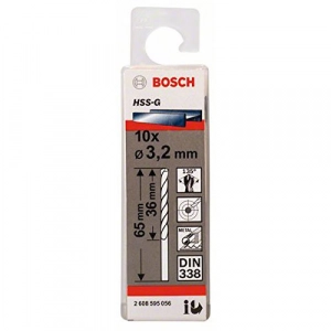 Mũi khoan HSS BOSCH - 3.2MM (10 mũi) - 2608595056