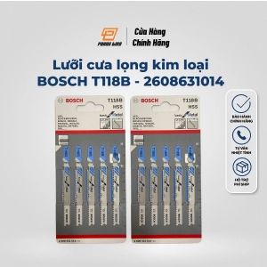 Lưỡi cưa lọng BOSCH - T118B - Sắt (bộ 5 lưỡi) - 2608631014