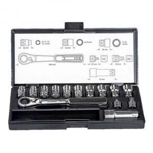 Bộ đầu tuýp và cần siết xuyên tâm MAKITA - B-65595