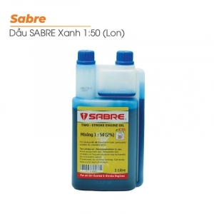 Dầu 2T 2 nắp SABRE 1:50 Lit/Lon (Loại xanh)