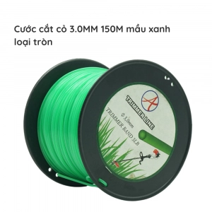 Cước cắt cỏ 3.0MM 150M mầu xanh loại tròn