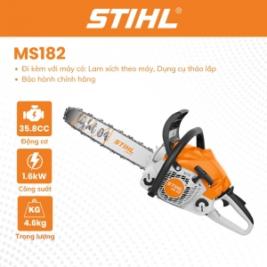 Máy cưa xích STIHL - MS182 - 35,8cc (LX 4817 - 30,5/Mi3)