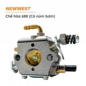Chế hòa khí cưa xích NEW WEST - 688 (Có núm bơm)