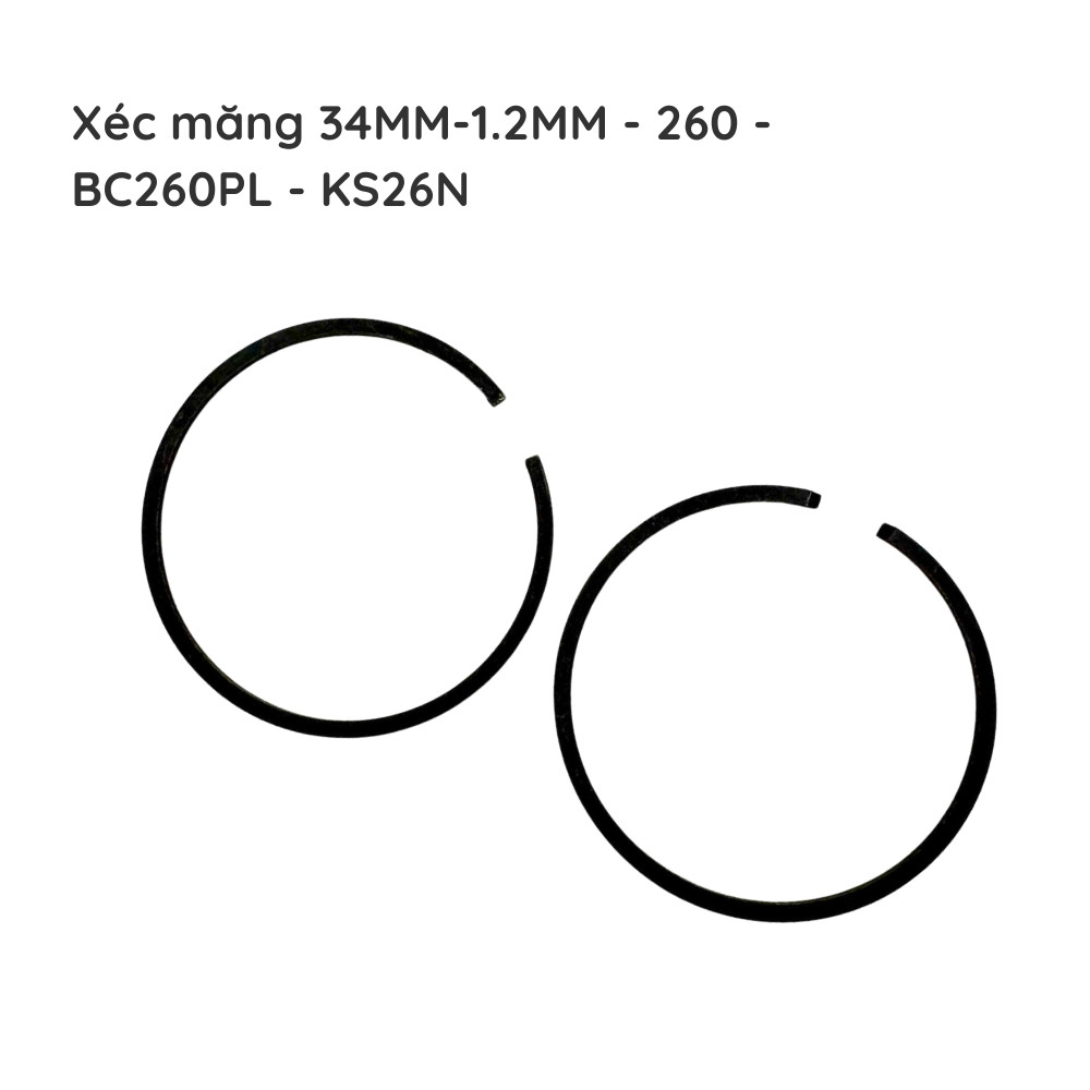 Xéc măng 34MM-1.2MM - 260 - BC260PL - KS26N