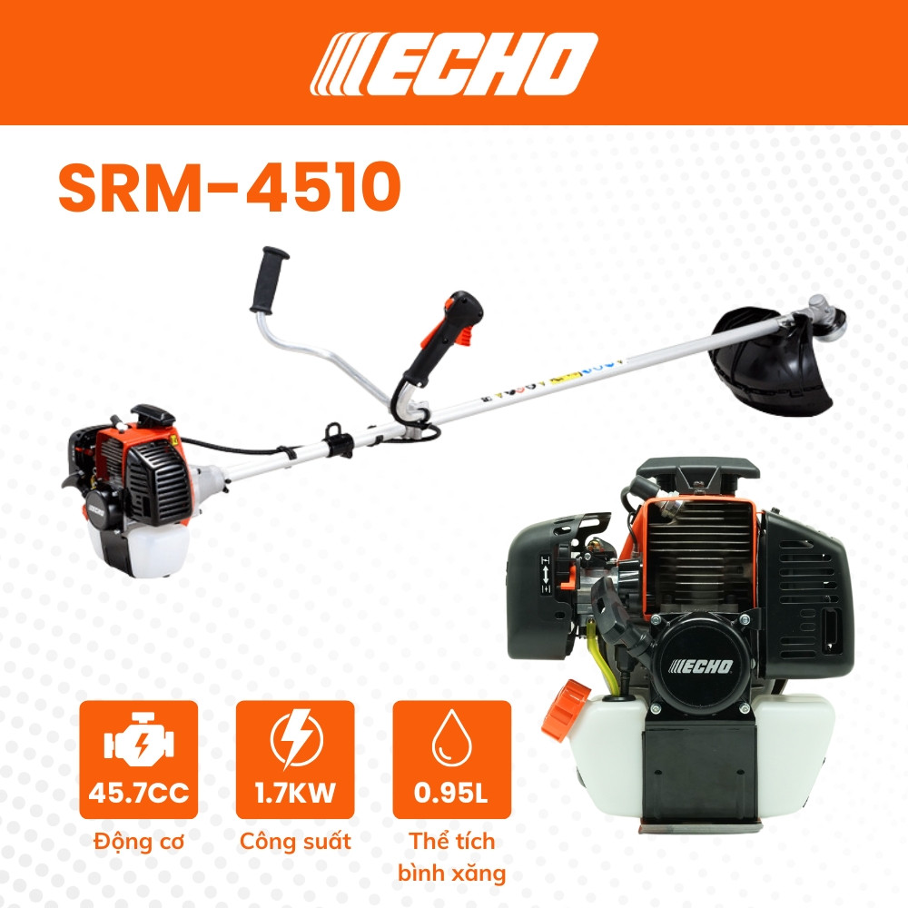 Máy cắt cỏ 2 thì ECHO - SRM4510 - (42mm, 45.7cc)