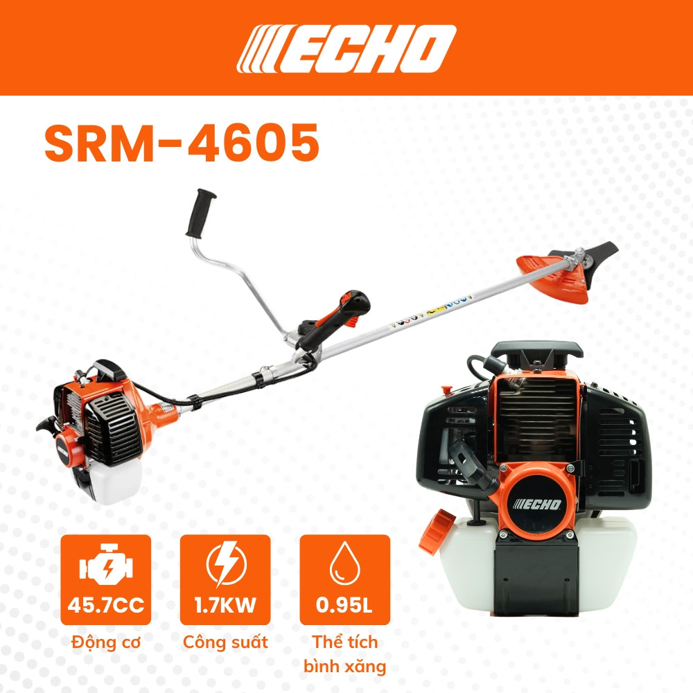 Máy cắt cỏ 2 thì ECHO - SRM4605 - (42mm, 45.7cc)