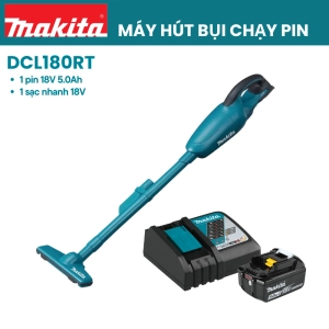 Máy hút bụi dùng pin MAKITA DCL180RT (18V*1 5.0Ah)