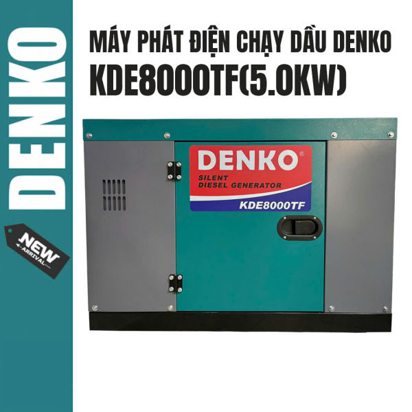 Máy phát điện chạy dầu DENKO - KDE8000TF (6.3KVA)