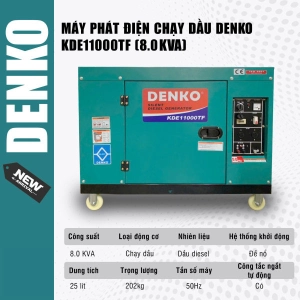 Máy phát điện chạy dầu DENKO - KDE11000TF (8.0KVA)