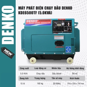 Máy phát điện chạy dầu DENKO - KDE6500TF (5.0KVA)