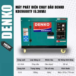 Máy phát điện chạy dầu DENKO - KDE9600TF (6.3KVA)