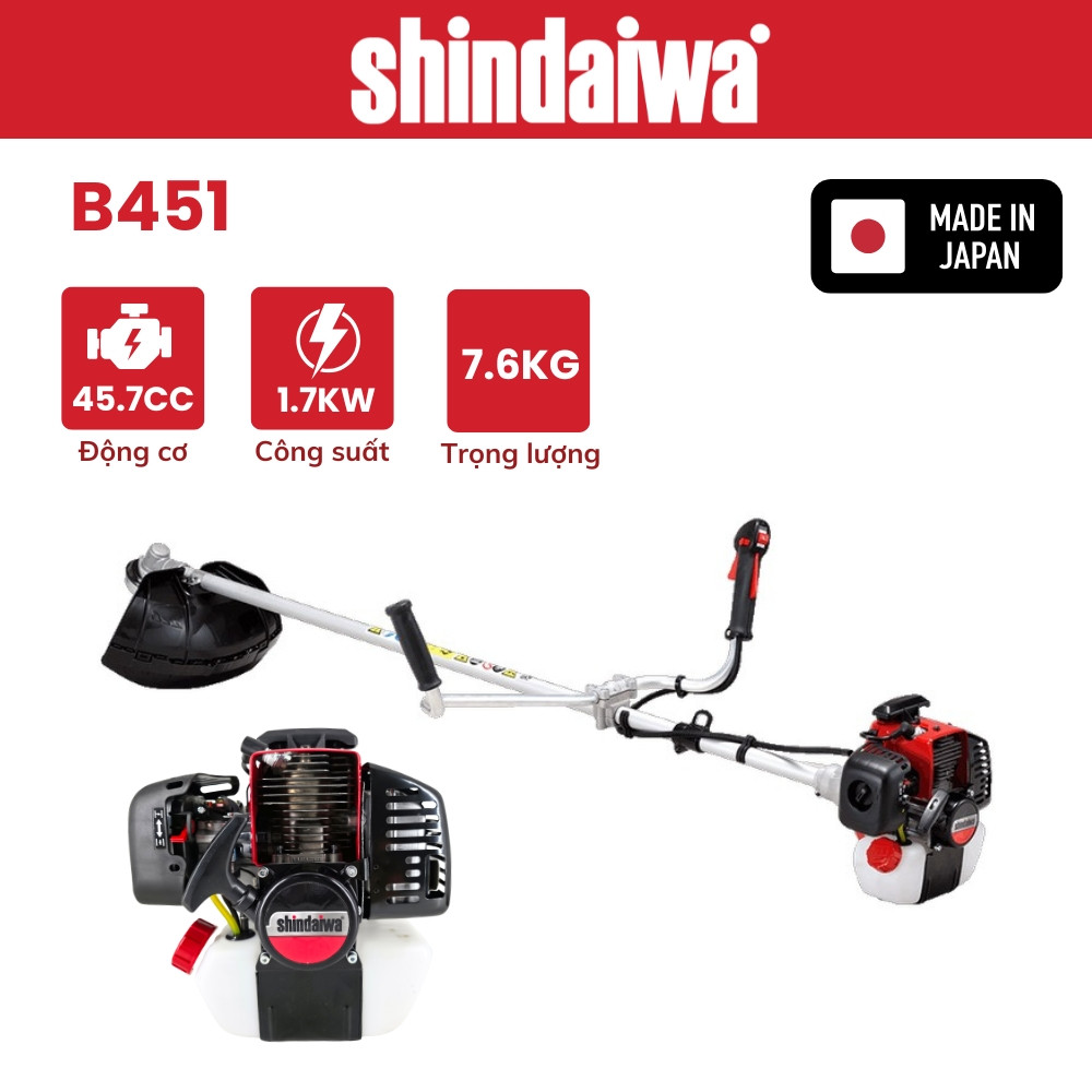 Máy cắt cỏ SHINDAIWA - B451 (42mm, 45.7cc)