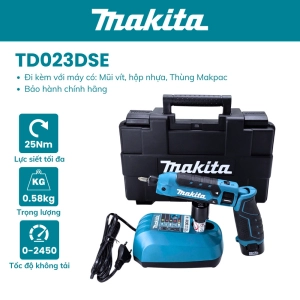 Máy bắt vít dùng pin MAKITA (7.2V) - TD023DSE