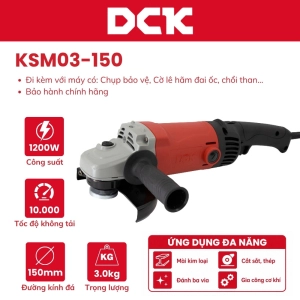 Máy mài góc tay dài DCK - KSM03-150 (1400W) Có chiết áp