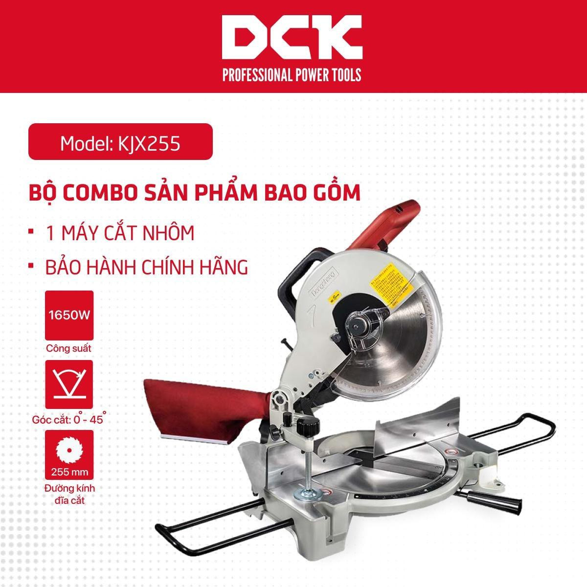 Máy cưa đa góc DCK - KJX255 (1650W)