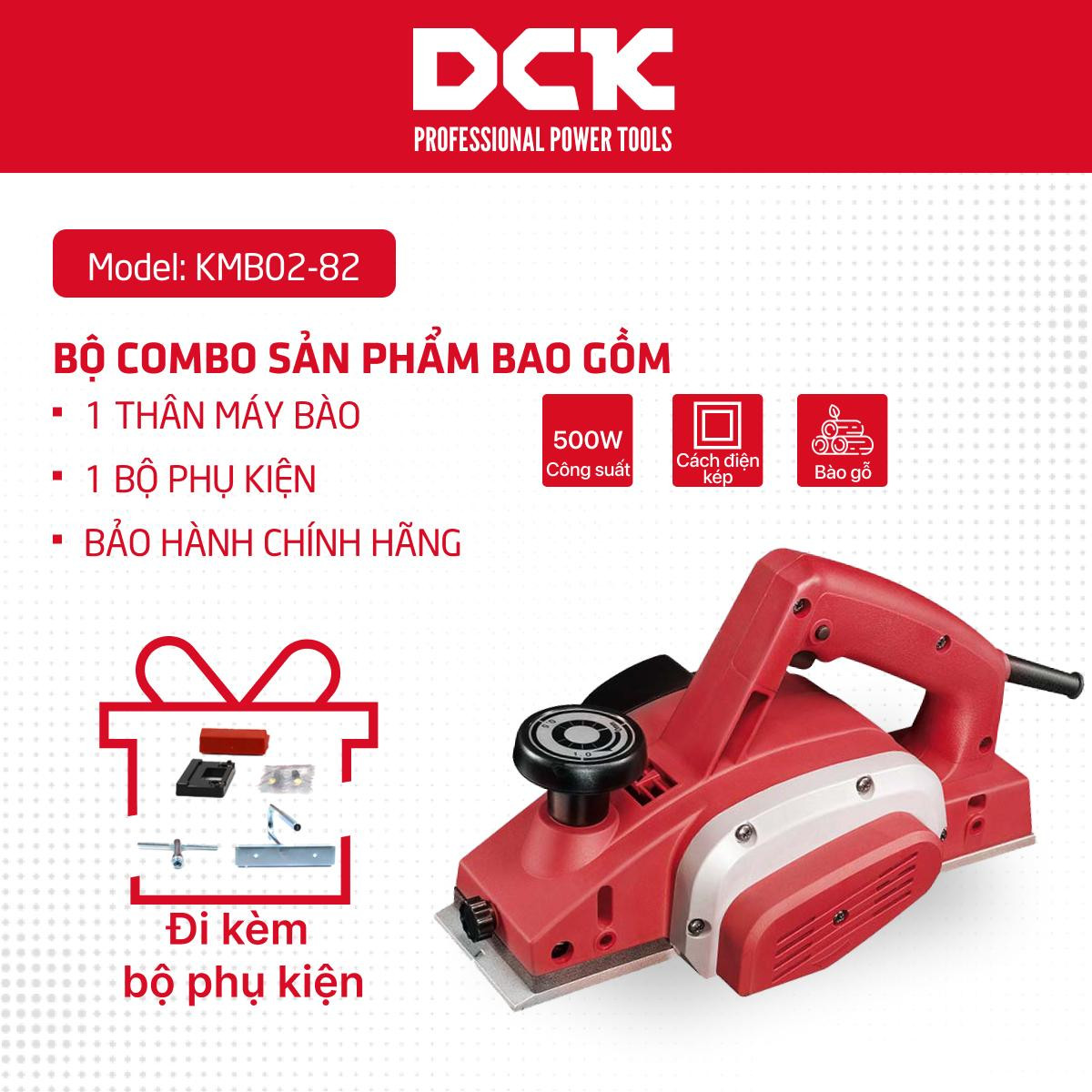 Máy bào gỗ DCK - KMB02-82 (500W)