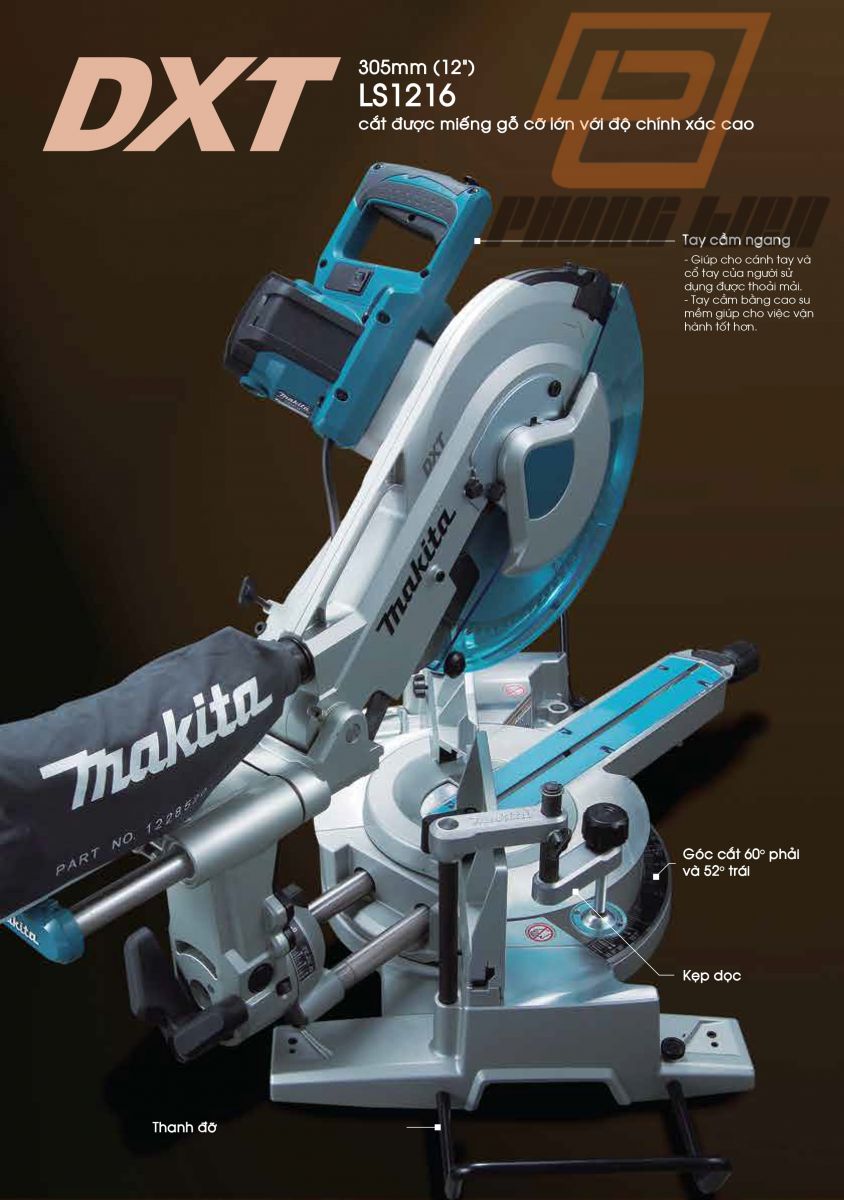 MÁY CẮT NHÔM TRƯỢT MAKITA LS1216