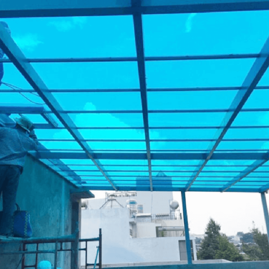 Đối với tấm Polycarbonate Đặc Ruột