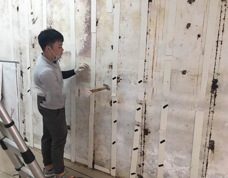 Quy trình xử lý bề mặt tường theo từng bước