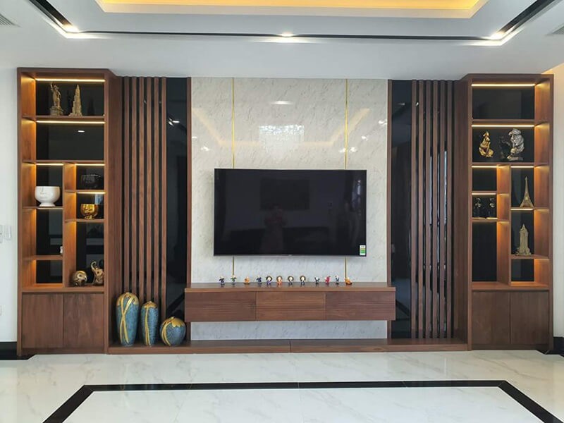 Tấm PVC vân đá là gì? Vì sao lại được dùng làm vách TV?
