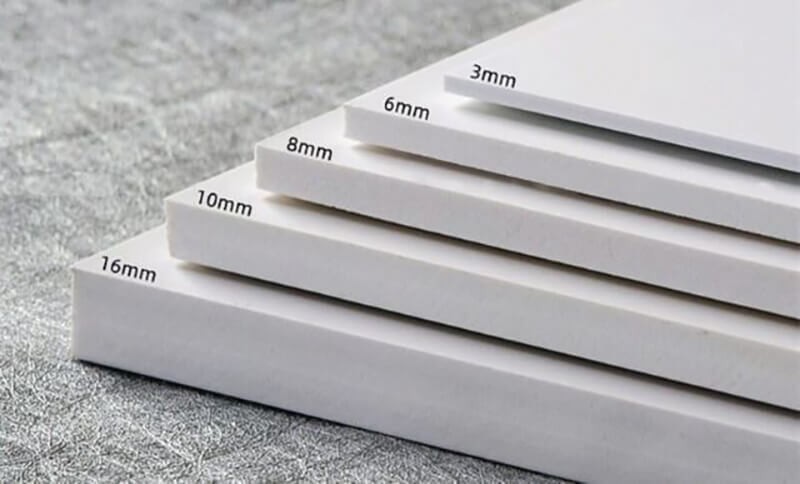 Bảng tổng hợp ứng dụng theo độ dày