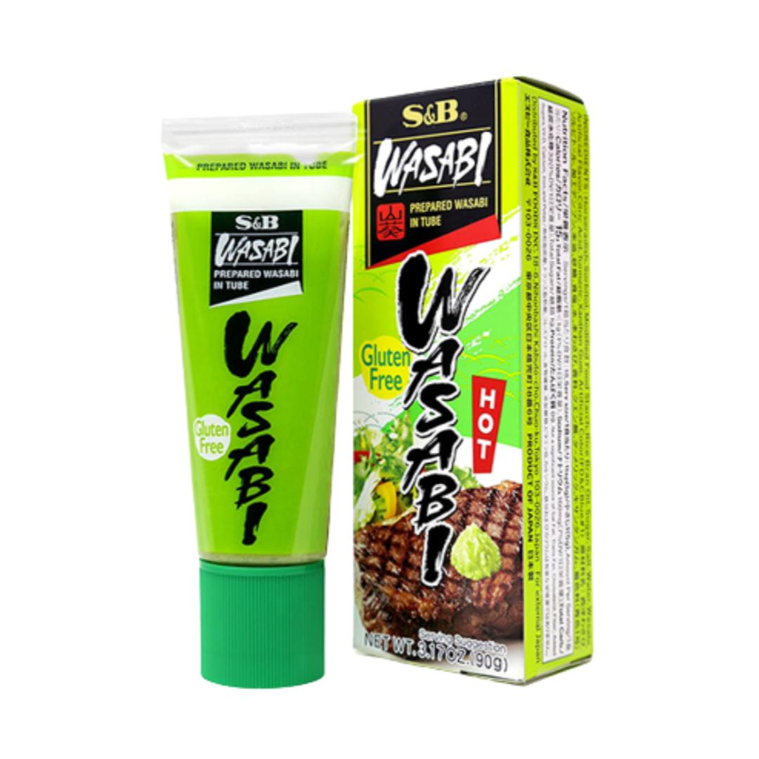 Prepared Wasabi Paste in Tube, Gluten Free, 3.17 oz (90g) - S&B