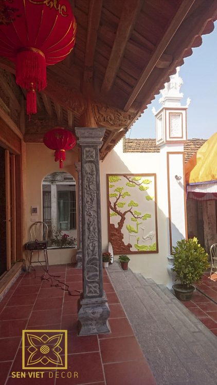 sen việt thi công nhà thờ họ tại hưng yên