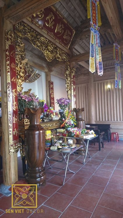 sen việt thi công nhà thờ họ tại hưng yên