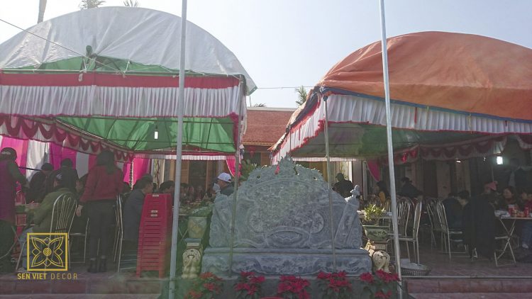 sen việt thi công nhà thờ họ tại hưng yên