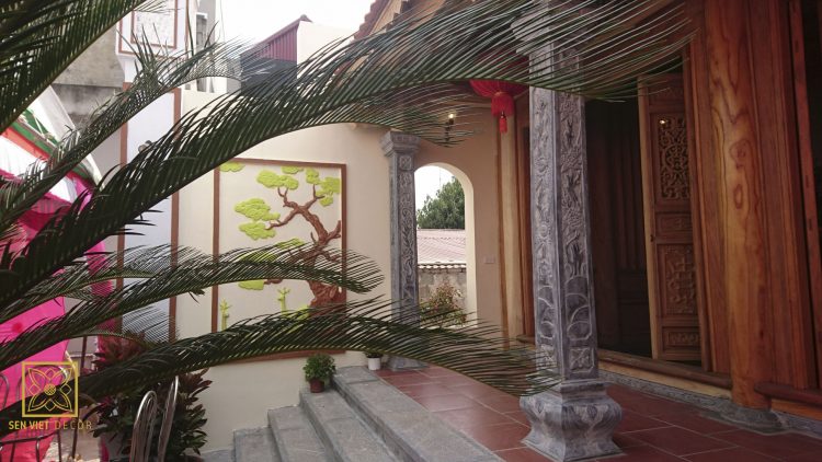 sen việt thi công nhà thờ họ tại hưng yên
