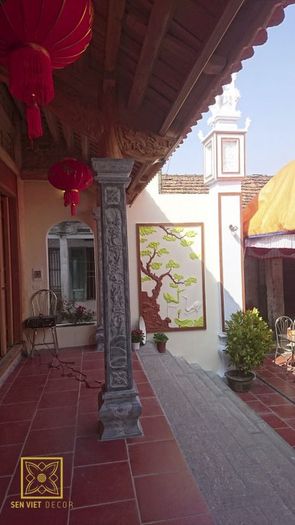 sen việt thi công nhà thờ họ tại hưng yên