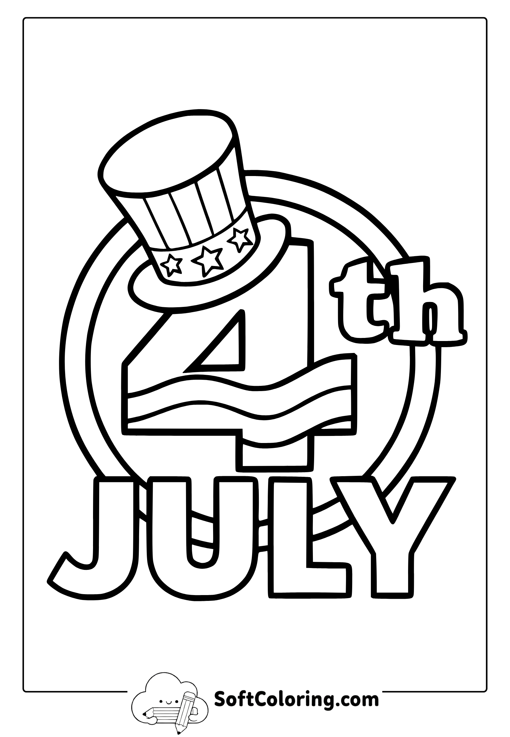 4th of july coloring page
