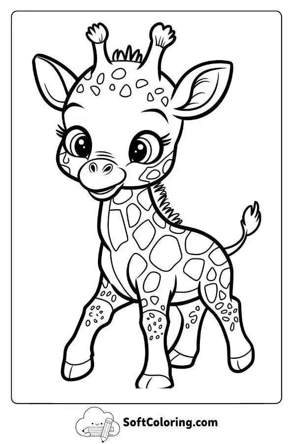 A Baby Giraffe Learning To Walk