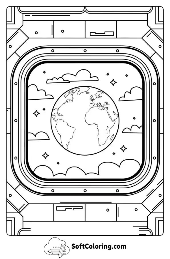 A View of Earth from the Space Station