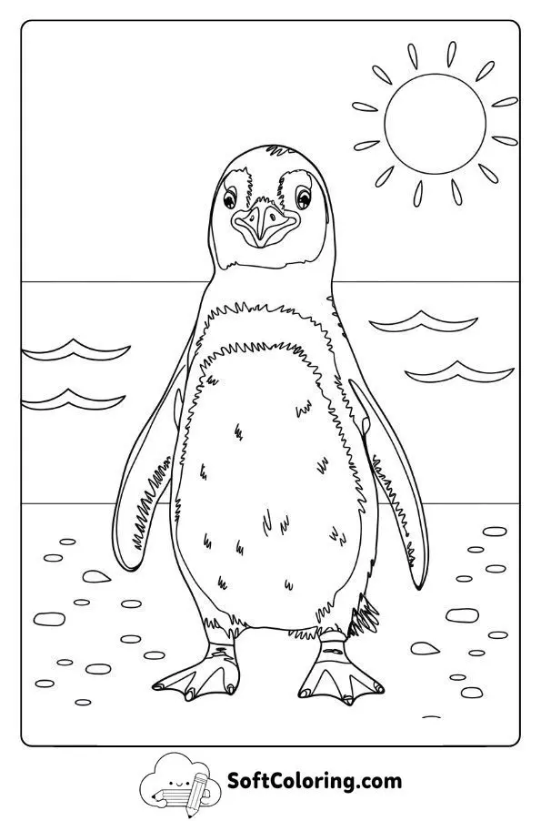 African Penguin On A Sunny Beach