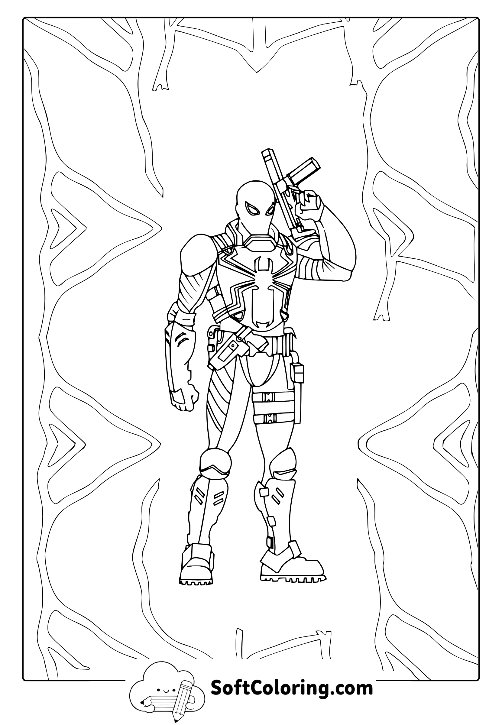 Agent Venom Coloring Page